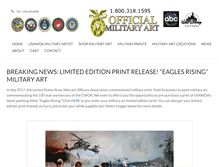 Tablet Screenshot of official-military-art.com